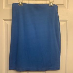 Baby blue pencil skirt